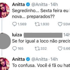 Anitta: a icônica frase 'é fã ou hater?' veio em resposta a uma fã reclamona