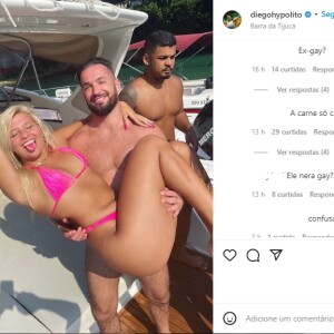 Foto de Diego Hypolito com Rafaela dividiu comentários nas redes sociais