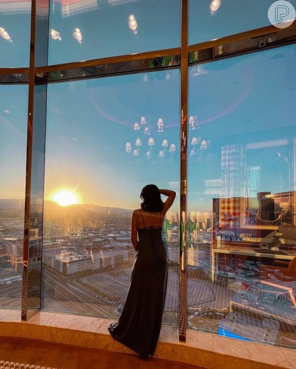 A vista deslumbrante do quarto de Bruna Biancardi e Neymar em Las Vegas