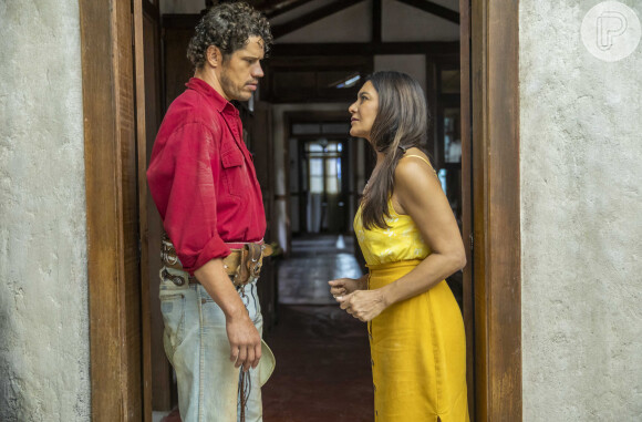 Filó vai para a fazenda de Tenório falar do namoro do filho com Guta na novela 'Pantanal'