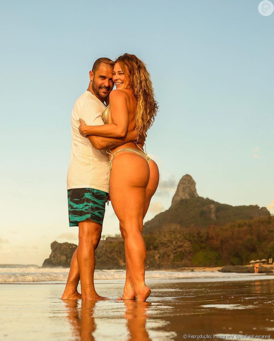 Na legenda da publicação, Paolla Oliveira declarou saudade de Diogo Nogueira