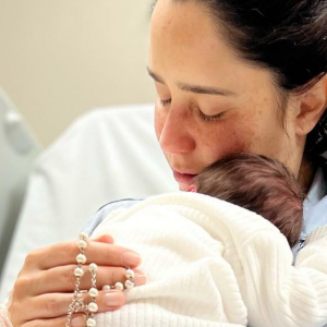 Fernanda apresentou Romeo, que nasceu em uma maternidade de São Paulo