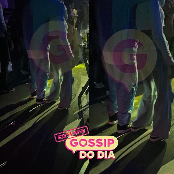 Nathalia Diniz e Gabigol não se desgrudaram em uma festa na casa do jogador
