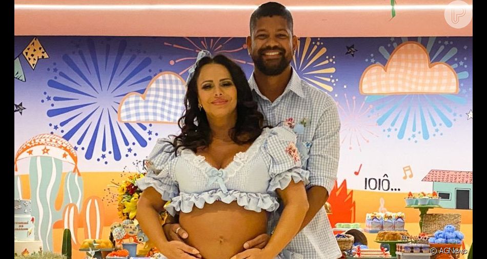 Viviane Araujo fez chá de bebê para o filho Joaquim