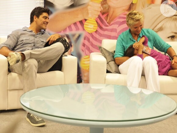 Junno participa de gravação do 'TV Xuxa', em 25 de março de 2013