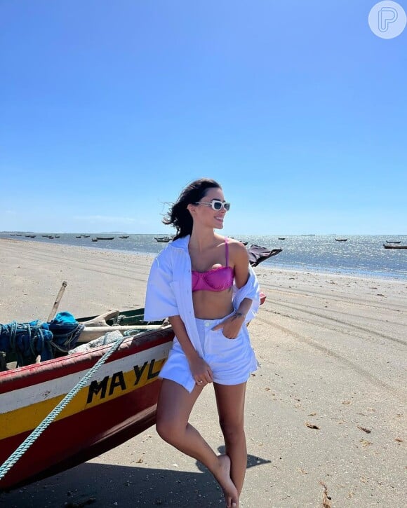 Bruna Biancardi fez vídeos com registros de viagem ao Ceará