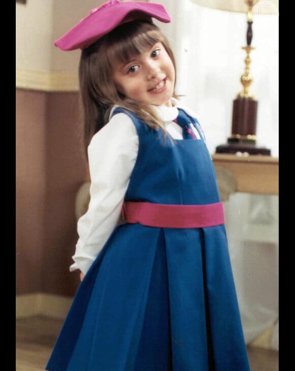 Daniela Aedo protagonizou a novela 'Carinha de Anjo', aos 5 anos de idade