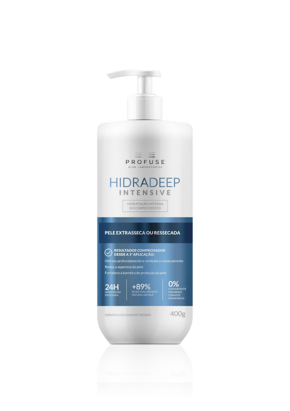 O hidratante perfeito para o Inverno: Hidradeep é indicado para pele do corpo e do rosto