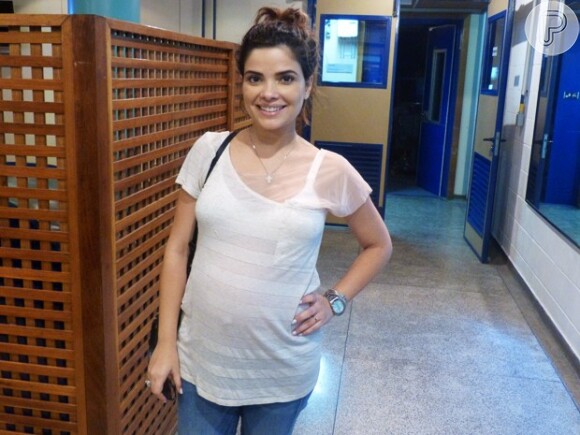 Vanessa Giácomo está grávida de oito meses