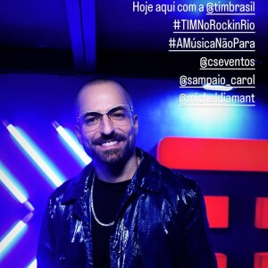 Thales Bretas vai ao Rock in Rio e confirma romance com Silva