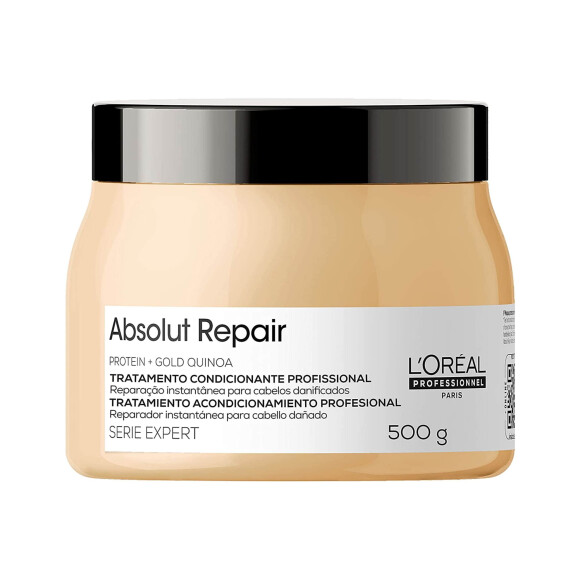 Máscara de tratamento reparadora: invista na Absolut Repair Gold, L´Oreal Professionnel Paris, para a reparação no cronograma capilar