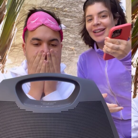 Gkay costuma mostrar a reação dos amigos ao verem suas compras nas redes sociais
