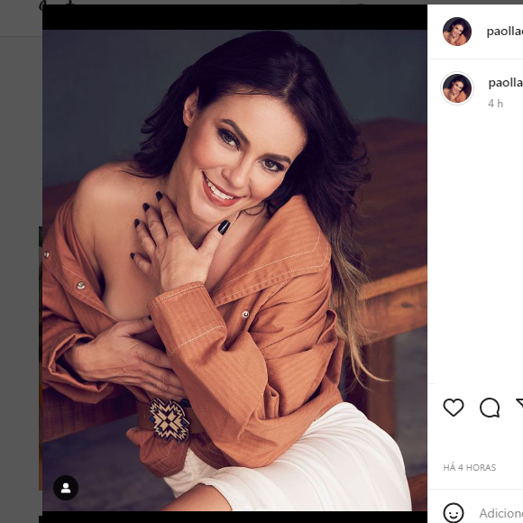 Paolla Oliveira sem sutiã