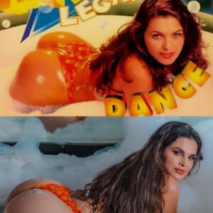 Luiza Ambiel antes e depois: aos 50 anos, modelo recria foto da Banheira do Gugu