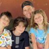 Tom Brady e Gisele Bündchen foram com os filhos para Miami