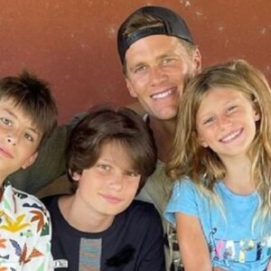 Tom Brady e Gisele Bündchen foram com os filhos para Miami