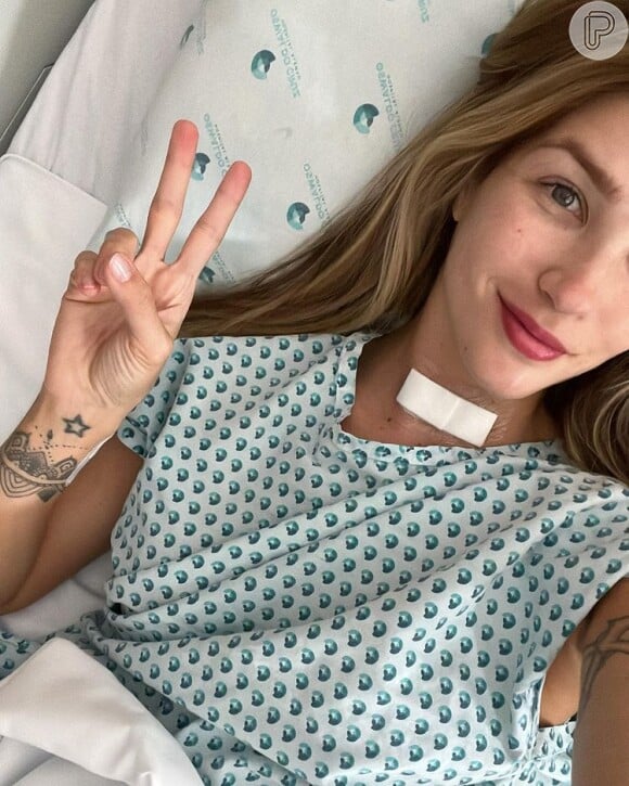 Aline Gotschalg ficou sem voz após uma cirurgia para combater o câncer