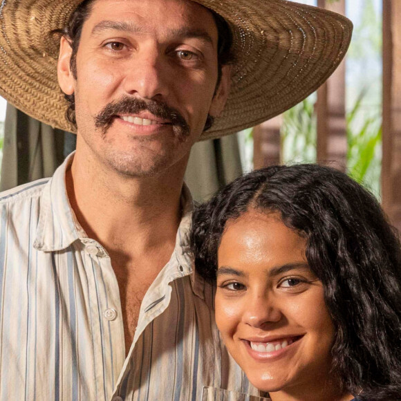 Na última semana da novela 'Pantanal', Muda (Bella Campos) encontra maneira diferente para revelar gravidez a Tibério (Guito)