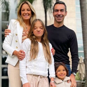 César Tralli e Ticiane Pinheiro estão casados desde 2017 e são pais de Manuella; jornalista tem ótima relação com a enteada, Rafaella Justus