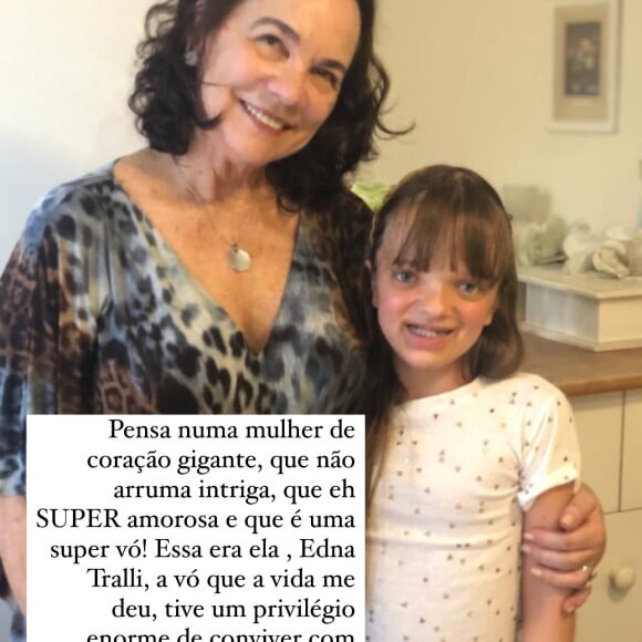 Mãe de César Tralli teve a morte lamentada por Rafaella Justus, filha de Ticiane Pinheiro e Roberto Justus