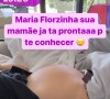 Aos 9 meses de gestação, Virginia Fonseca usou as redes sociais para falar sobre a expectativa pela chegada de Maria Flor
