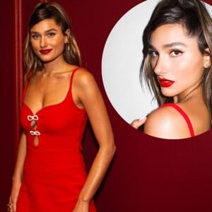 Vestido vermelho + batom na mesma cor: esse look de Sasha Meneghel vai te convencer usar esse combo fashion