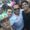 Neymar aproveitou os dias de sol na companhia do pai, Neymar Santos, e dos amigos durante a passagem por Balneário Camboriú