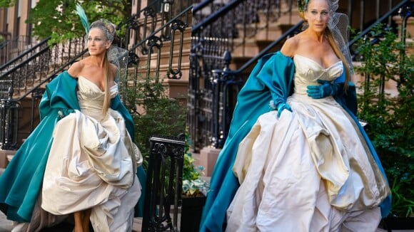 Tudo sobre o vestido de noiva polêmico de Carrie Bradshaw, de volta após 15 anos em 'And Just Like That'