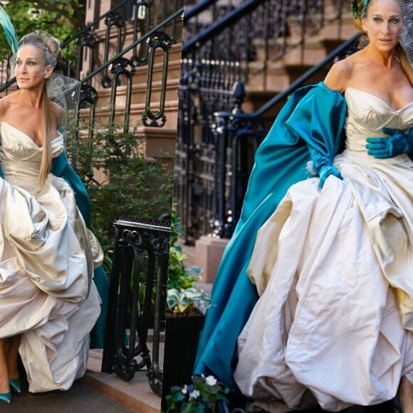 Tudo sobre o vestido de noiva polêmico de Carrie Bradshaw, de volta após 15 anos em 'And Just Like That'