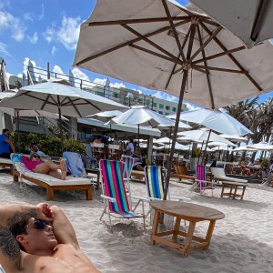 Tiago Ramos estava na praia quando a discussão começou