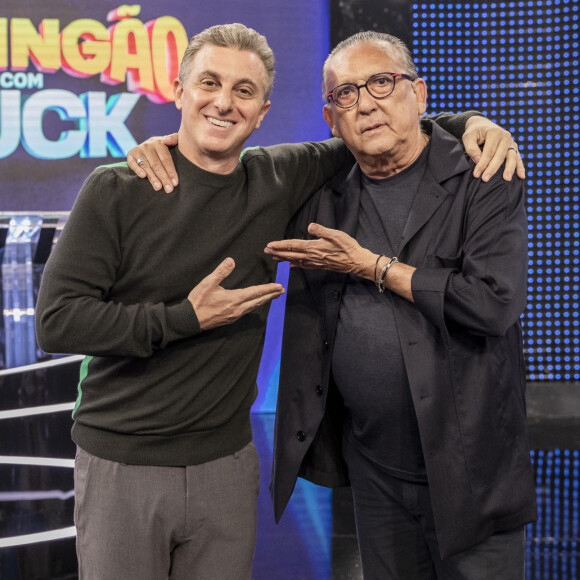 Galvão Bueno participou do 'Domingão com Huck', da TV Globo