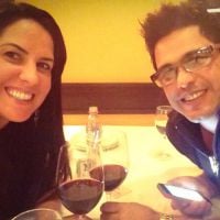 Zezé Di Camargo leva a namorada, Graciele Lacerda, para jantar romântico: 'Amor'