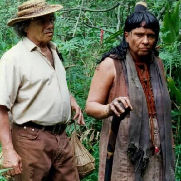 Bruno Mezenga (Antonio Fagundes) ganha ajuda de Zé do Araguaia (Stenio Garcia) para ser achado após acidente de avião na novela 'O Rei do Gado'