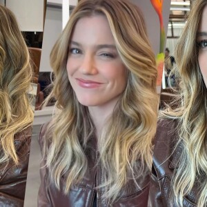 De cabelo loiro, Alice Wegmann revela inspiração fofa e inusitada para nova cor dos fios. Descubra!