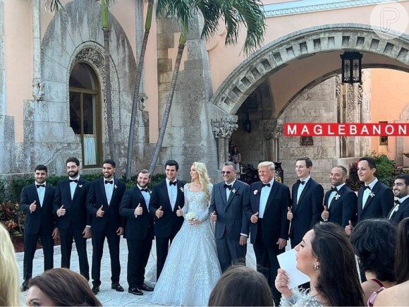Tiffany Trump se casou com o empresário Michael Boulos, em Palm Beach, na Flórida.