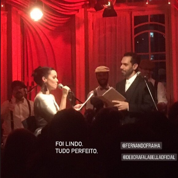 Débora Falabella se declarou para Fernando Fraiha