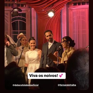 Débora Falabella e Fernando Fraiha estão juntos há 1 ano