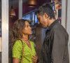 Namoro com Brisa (Lucy Alves) faz Oto (Romulo Estrela) causar suspeitas em Moretti (Rodrigo Lombardi) na novela 'Travessia'
