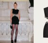O vestido preto usado por Marina Ruy Barbosa é Embroided Crepe Couture