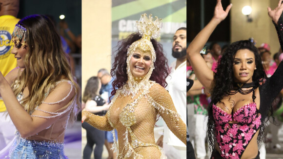 Viviane Araujo ostenta corpão em look com transparência em evento do carnaval 2023 ao lado de Lexa