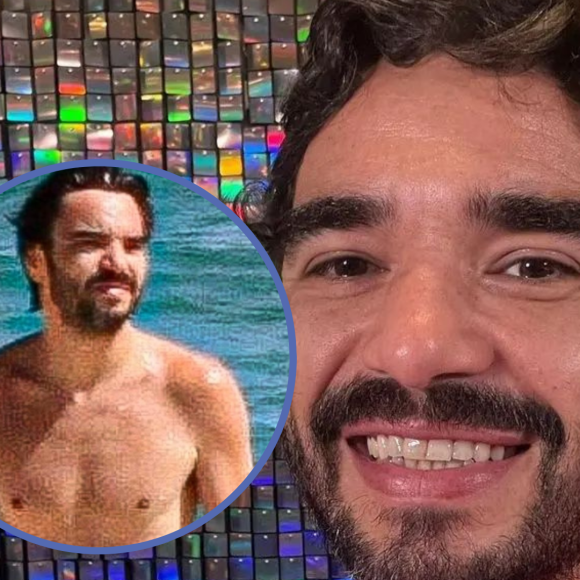 Caio Blat aproveitou o dia de sol no Rio de Janeiro nesta quinta-feira (08) para curtir uma praia na Zona Sul da cidade