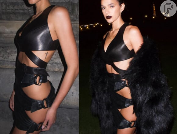Look preto de Bruna Marquezine evidenciou truque da atriz de abrir mão de lingerie