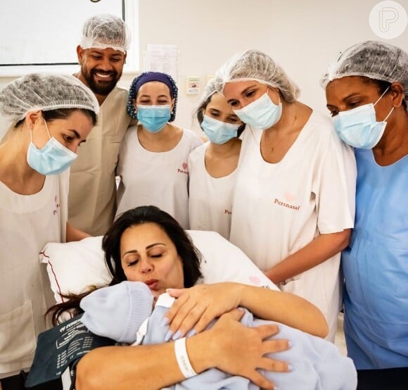 Bem-vindo, Joaquim! Filho de Viviane Araujo nasceu no dia 6 de setembro em uma cesariana 