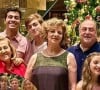 Natal de Luciano Huk e Angélica tem Eva em momento carinhoso com o avô e filhos, Joaquim e Benício, maiores que os pais