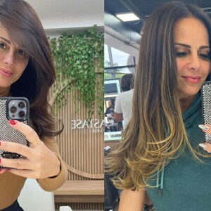 Viviane Araujo: confira o antes e depois da mudança de visual da atriz