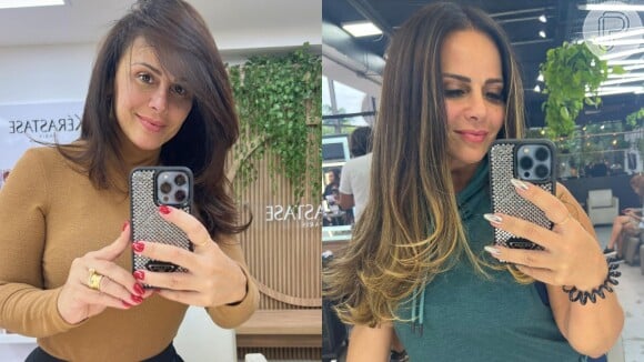 Antes e depois de Viviane Araújo: atriz deixou cabelo mais iluminado para 2023