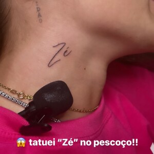 Após uma aposta, Virgínia Fonseca teve que tatuar 'Ze', a pedido de Zé Felipe