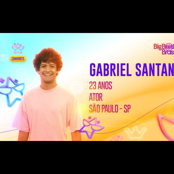 BBB 23: Gabriel Santana, do time Camarote, tem 23 anos e atuou no remake da novela 'Pantanal'