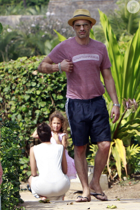 Olivier Martinez brigou com Gabriel Aubry, ex-marido de Halle Berry, em 2012