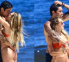 Gabi Martins e o namorado, Lincoln Lau, curtiram praia em clima de romance